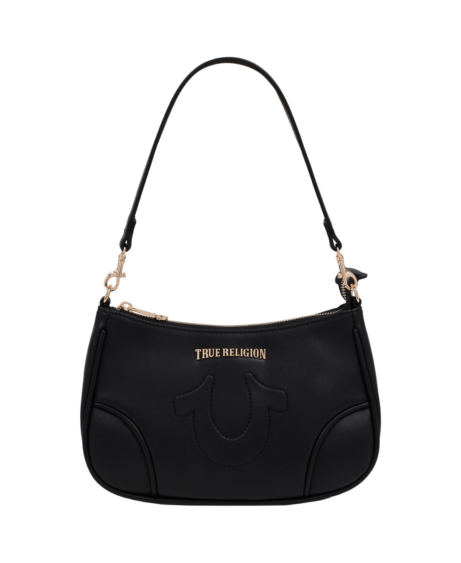 Trapunto Logo Shoulder Bag