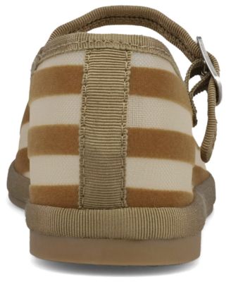 Women's Morocco Striped Mesh Mary Jane Flats