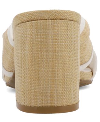 Women's Hania Raffia Knotted Block Heel Dress Sandals