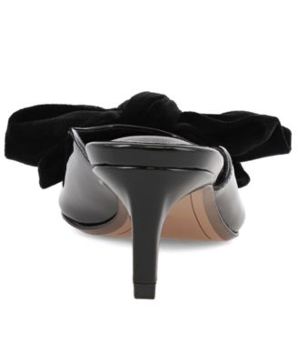Women's Chantelle Bow Kitten Heel Mule Pumps