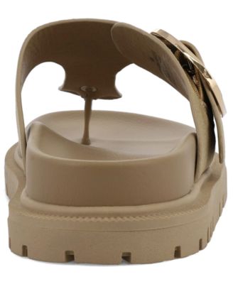 Women's Geri Buckle Platform Thong Sandals