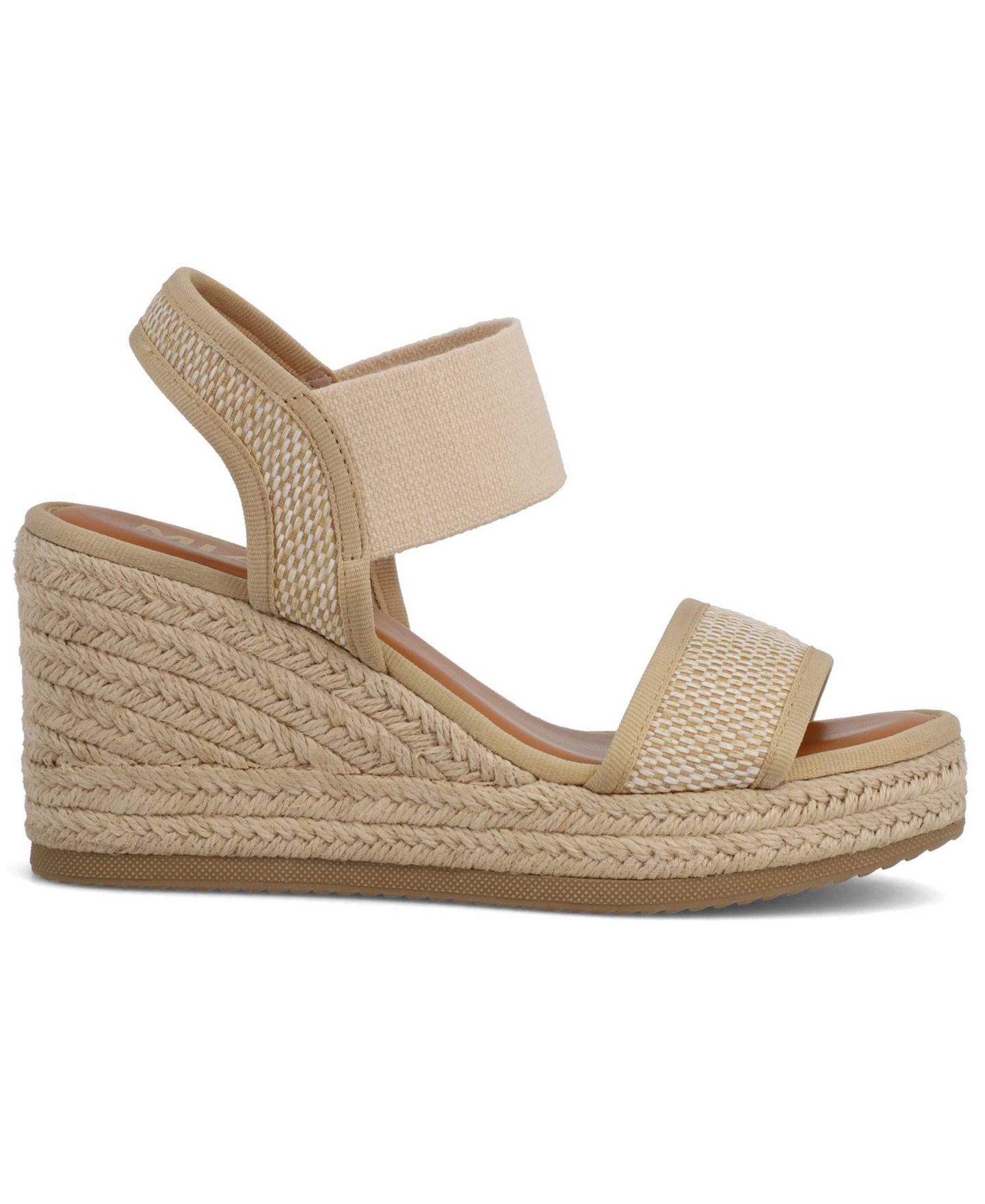 Женские сандалии MIA Berniece Ankle-Strap Espadrille Wedge, цвет: Натуральный — фото 2