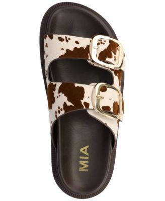 Women's Gen Double Buckle Flat Slide Sandals