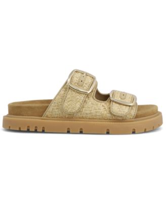 Women's Monica Woven Double Buckle Slip-On Sandals