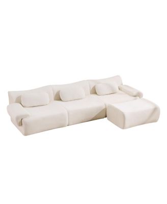 Streamdale Modular Combination Armchair, Bamboo Joint Shape, 3+1 Seater Chenille Deep-Seat