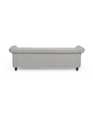 Chesterfield Velvet Sofa with Button Tufting & Nailhead Accents