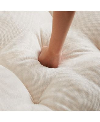 Chenille Modern Comfort Deep Seat Sofa