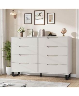 Dresser for Bedroom, Dresser, Freestanding Horizontal Drawer with Storage