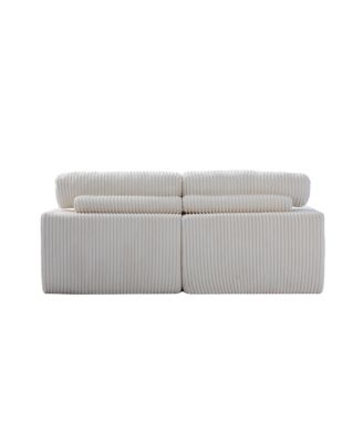 Double Chaise Lounge Indoor, Oversized Upholstered Sleeper Cloud Couch