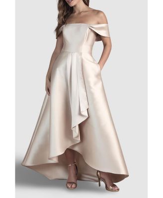Women's Bardot Twill Bridesmaid Dress