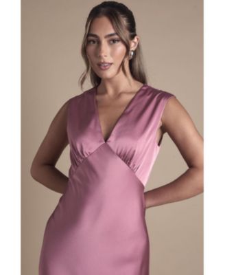 Women's Satin Bridesmaid Dress