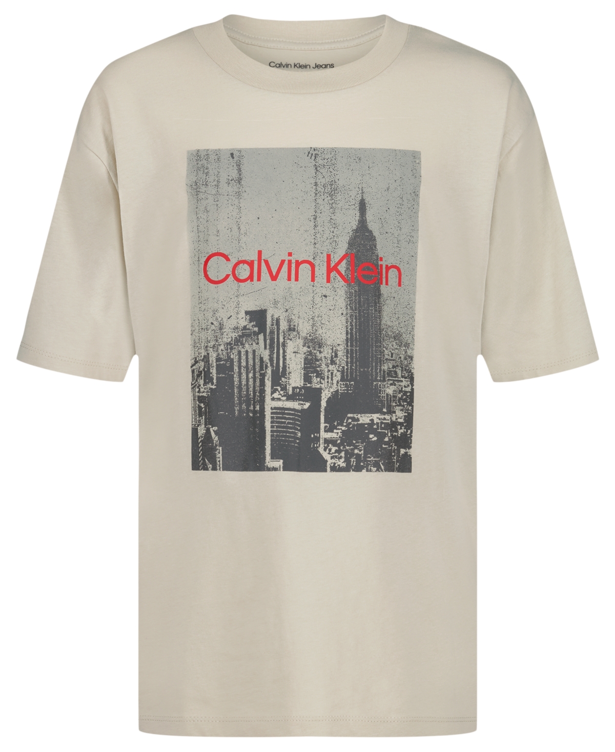 Calvin Klein Boys' 8-20 Empire State Short-Sleeve T-Shirt - Peyote