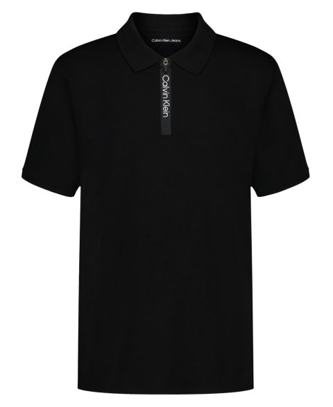 Поло Calvin Klein Short-Sleeve Polo для мальчиков, цвет: Чёрный