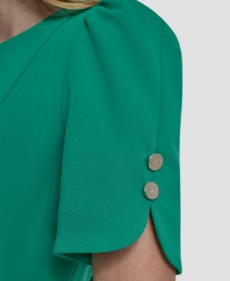 Women's Crewneck Short Sheath Dress