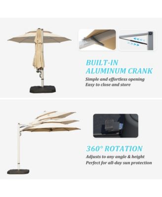 Round Cantilever Umbrella with Center Pole