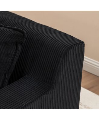 Left Armrest Chaise Lounge Sofa Bed, Oversized Sleeper Chair for Living Room