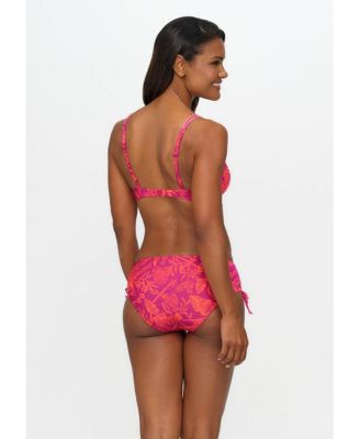 Women's Tropical Mid Rise Bikini Swimsuit Bottom