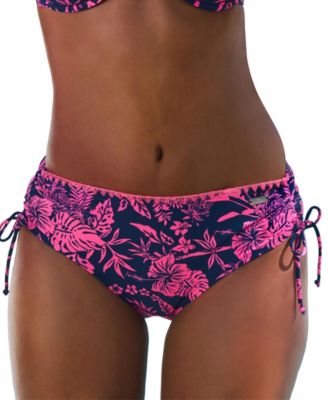 Women's Tropical Mid Rise Bikini Swimsuit Bottom