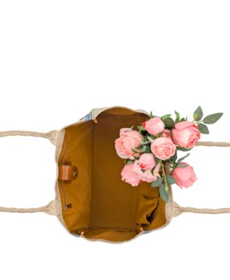 Parisian Market Large Woven Tote Bag