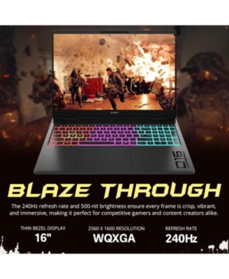 Omen MAX 16 Traditional Laptop AMD Ryzen AI 9 64GB RAM NVIDIA GeForce RTX 5070 Ti 4TB SSD Storage Windows 11 Home 240Hz
