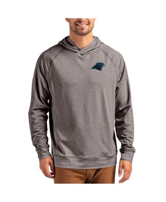 Men's Heather Gray Carolina Panthers Adapt Knit Raglan Pullover Hoodie