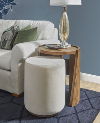 Cayden 20" Fabric End Table Pouf