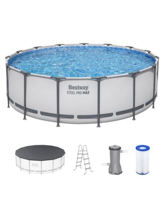 Steel Pro MAX 15 Foot by 48 Inches Round Above Ground Swimming Pool