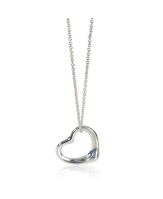Sterling Silver  Elsa Peretti Open Heart Pendant