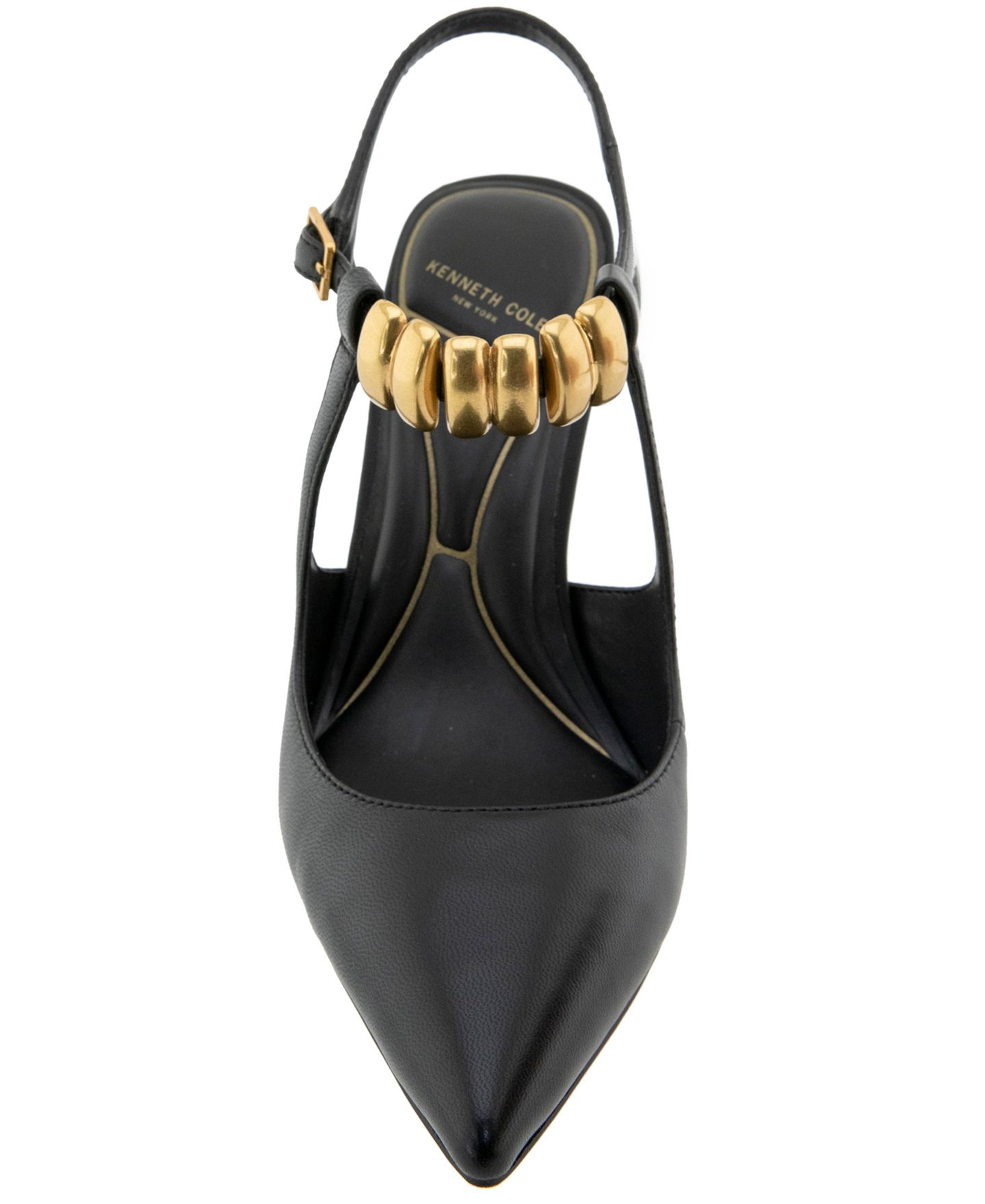 Женские туфли Kenneth Cole New York Romi Ankle Slingback, цвет: Чёрный кожаный — фото 7