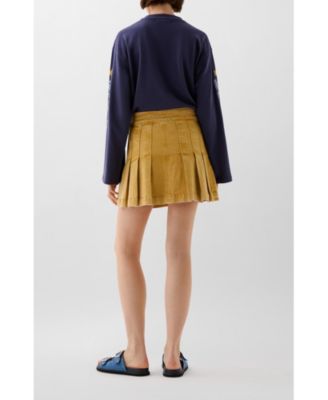 Women's Washed Mini Denim Skirt