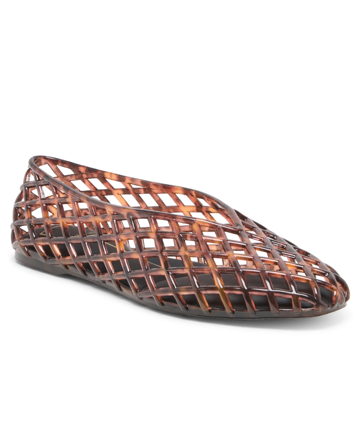 Dolce Vita Women's Jam Jelly Round Toe Flats - Tortoise Jelly