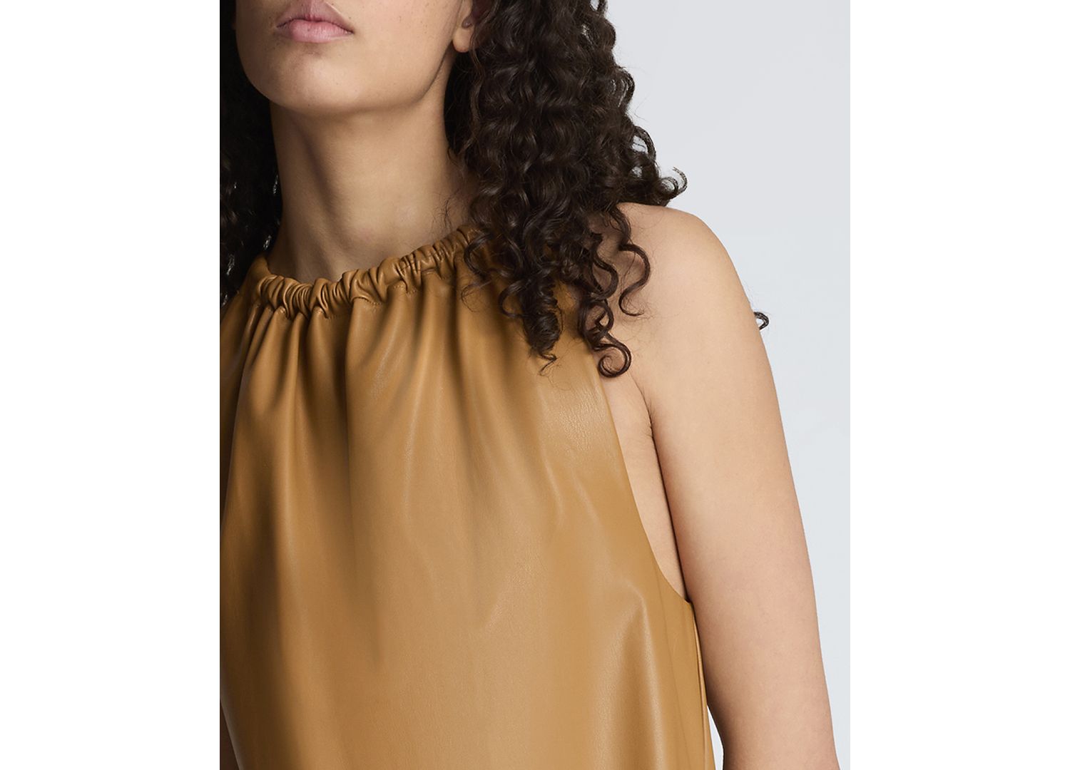 Women's Gathered Halter Neck Mini Dress