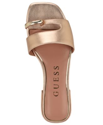 Women's Tablita Ornamented Toe Loop Flat Sandal