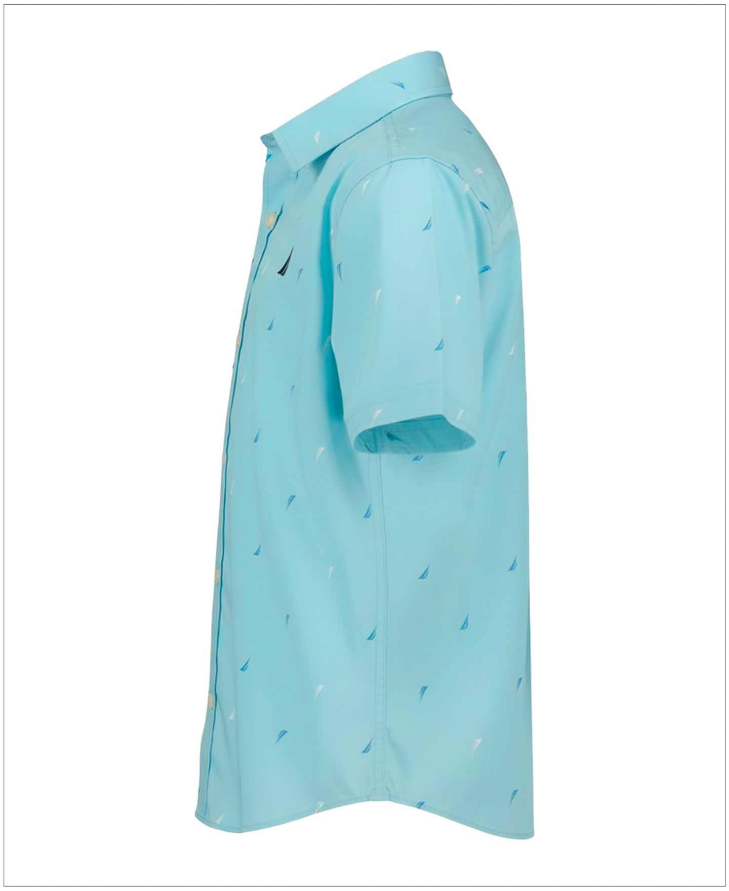 Рубашка Nautica Short-Sleeve Shirt для мальчиков, цвет: Синий — фото 3