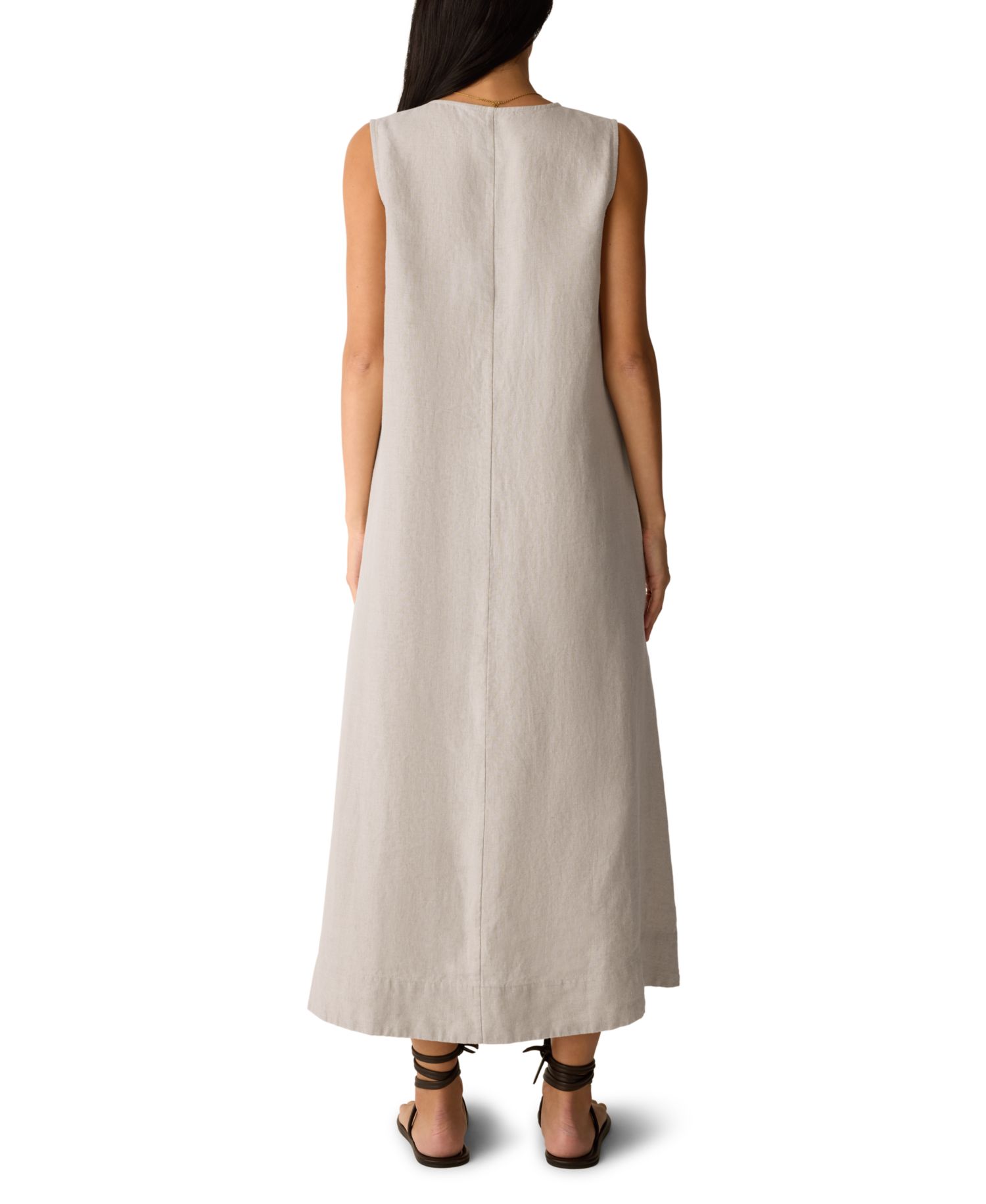 Women's & Plus Size Sleeveless V-Neck Dress