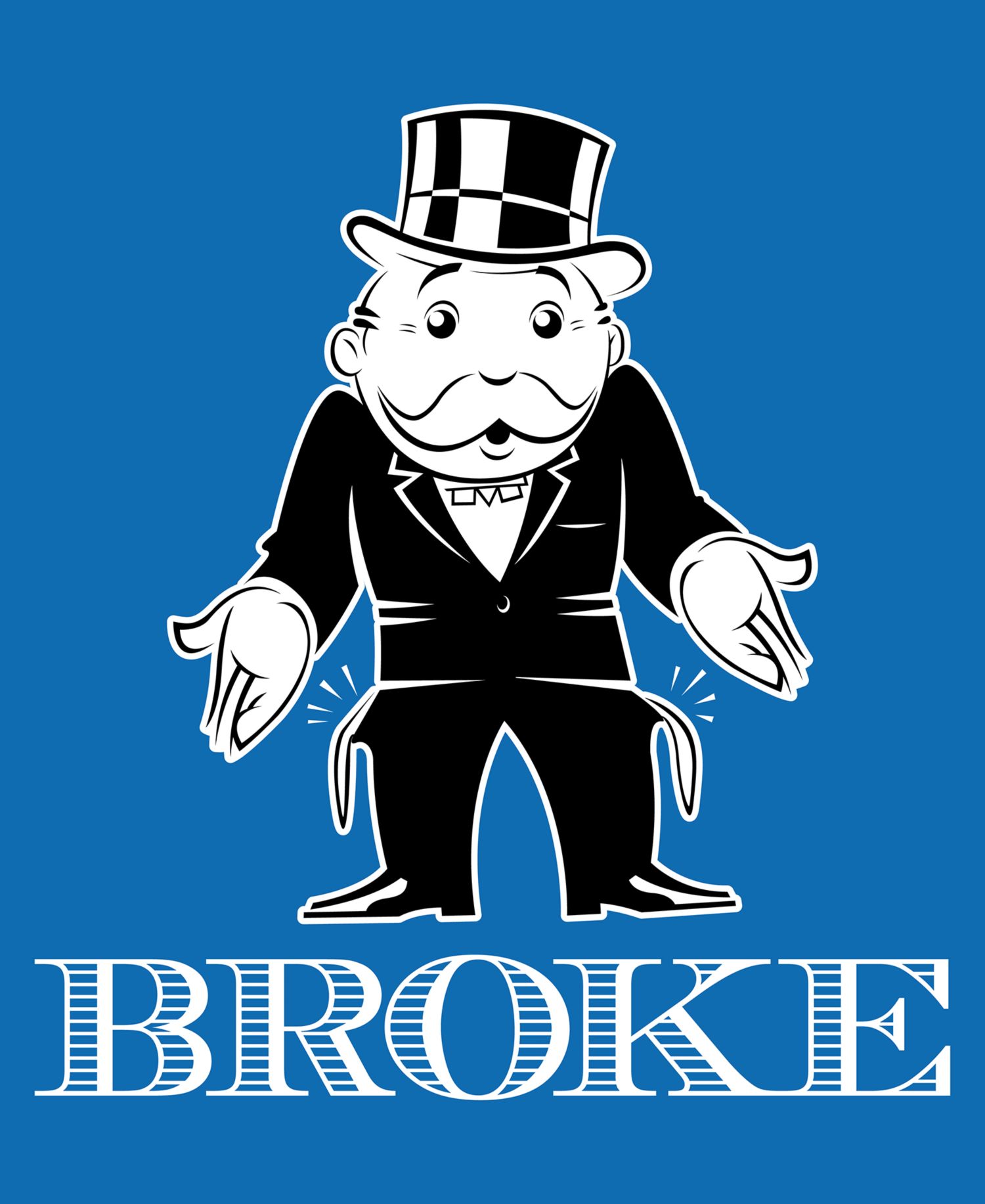 Men's Monopoly Broke Short-Sleeve Crewneck T-Shirt