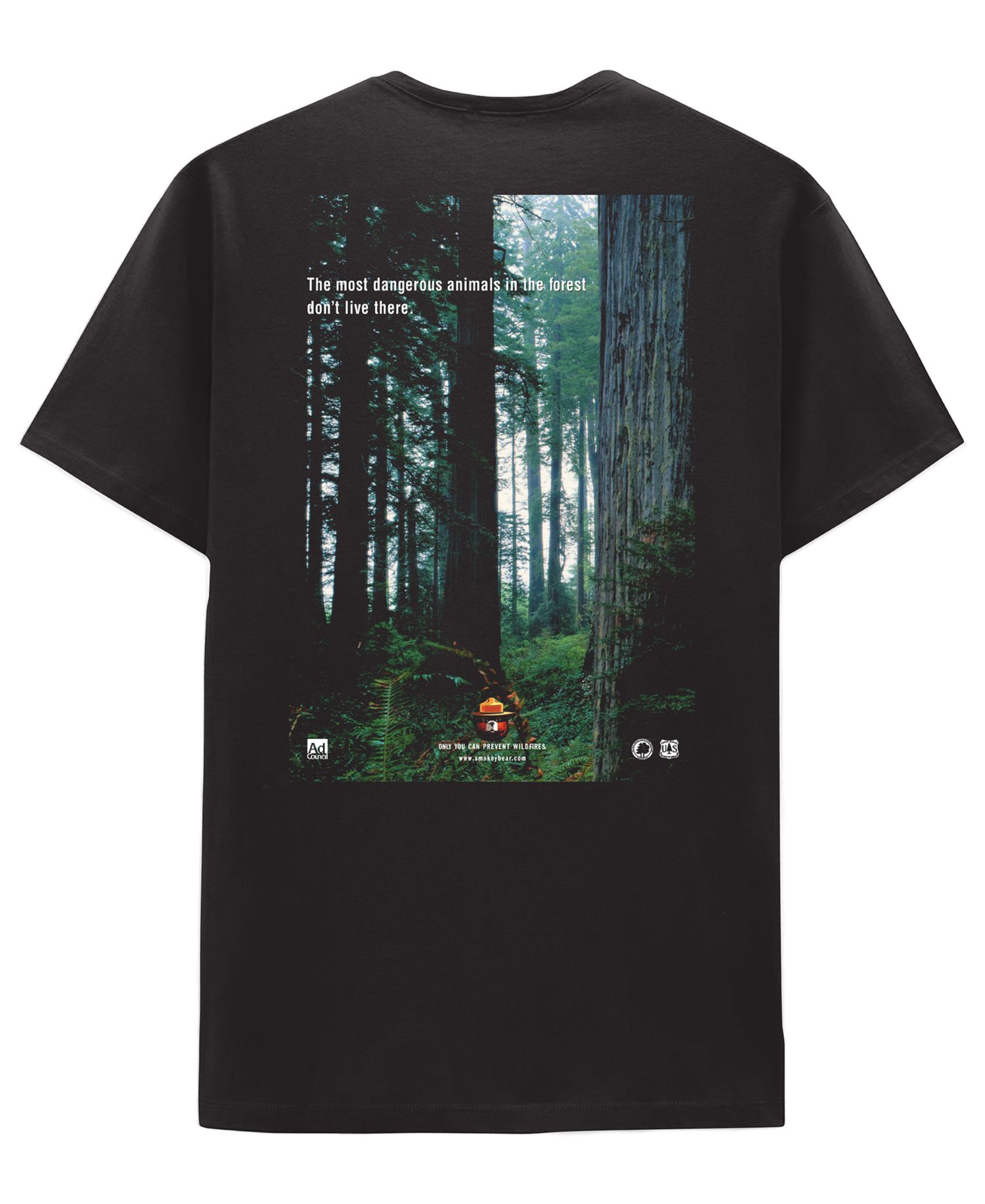 Men's Smokey the Bear Short-Sleeve Crewneck T-Shirt