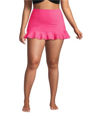 Women's Ruffle Hem Mini Swim Skirt