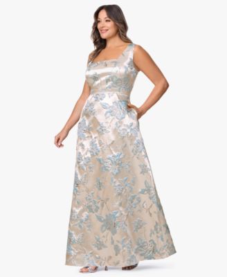 Plus Size Sleeveless Square Neck Long Dress