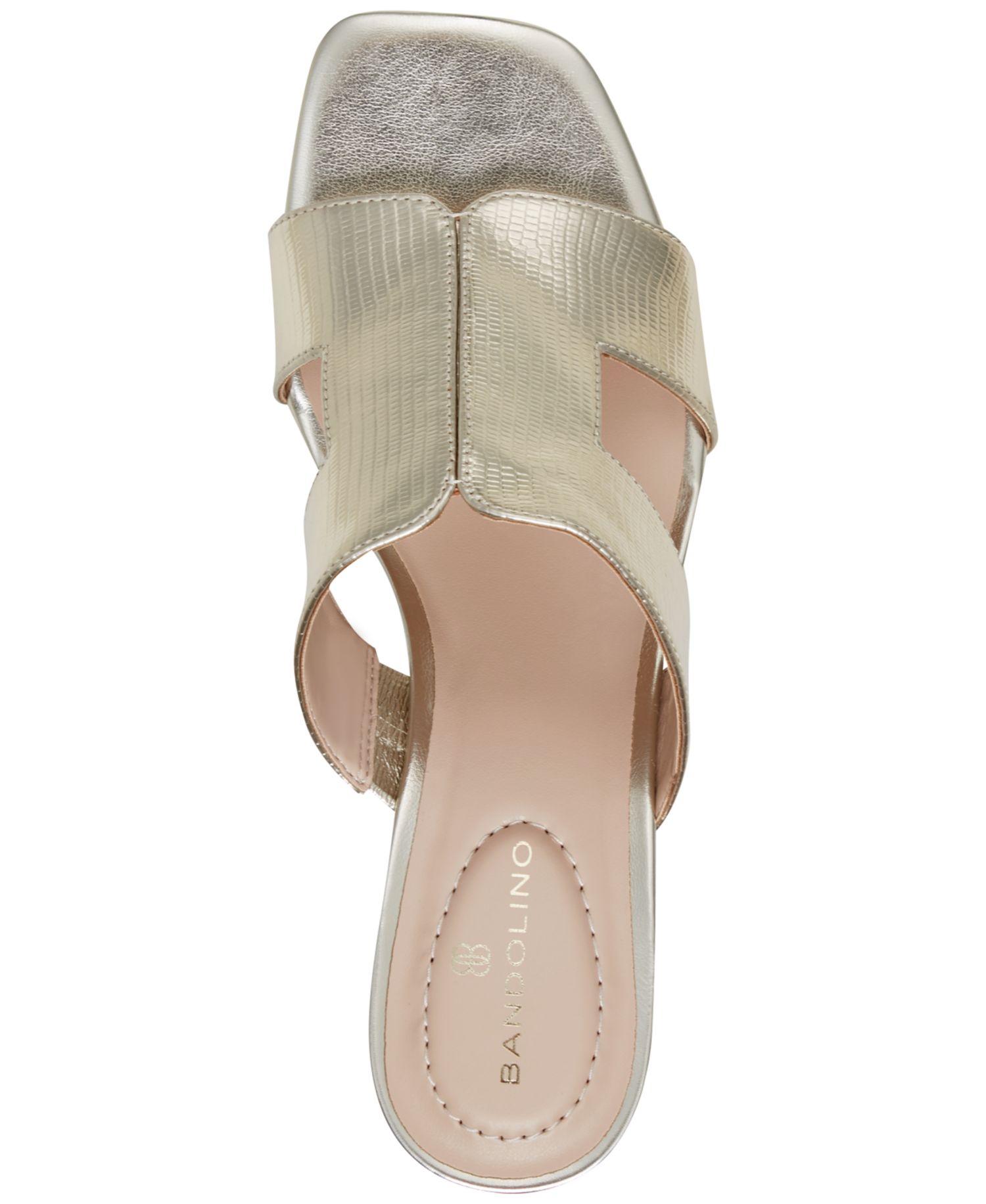 Women's Merring Block Heel Slip-On Dress Sandals