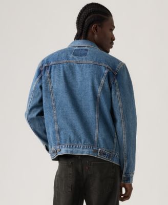 Men's Regular-Fit Non-Stretch Denim Trucker Jacket