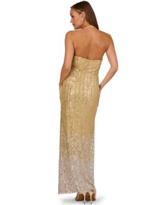 Women's Sleeveless V-Neck Gown