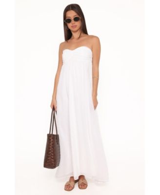 Women's Vee Strapless Maxi Dress