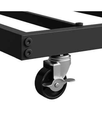 Trundle, Trundle Bed Twin with Heart-Shaped Headboard, Sturdy Metal Sofa Bed, Heavy-Duty Metal Bed Frame Support, Easy Assembly.