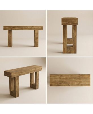  Farmhouse Entryway Console Table with Storage