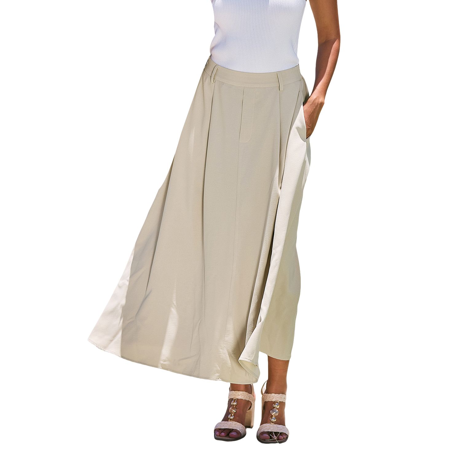 Women's A-Line Silhouette Pull-on Closure Skirt