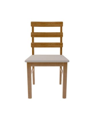 Scandinavian Style Upholstered Dining Chair (Original Wood)