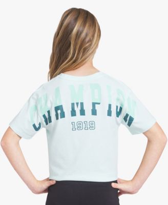 Girls' 7-16 Tie-Front Short-Sleeve Top