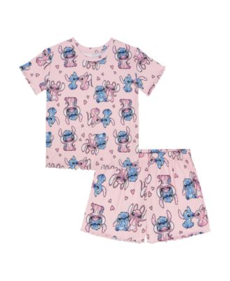 Girls' 4-10 Crewneck T-Shirt and Shorts, 2-Piece Set