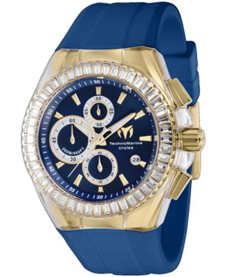Men's TM-121158 Cruise Quartz Chronograph Blue Dial Watch